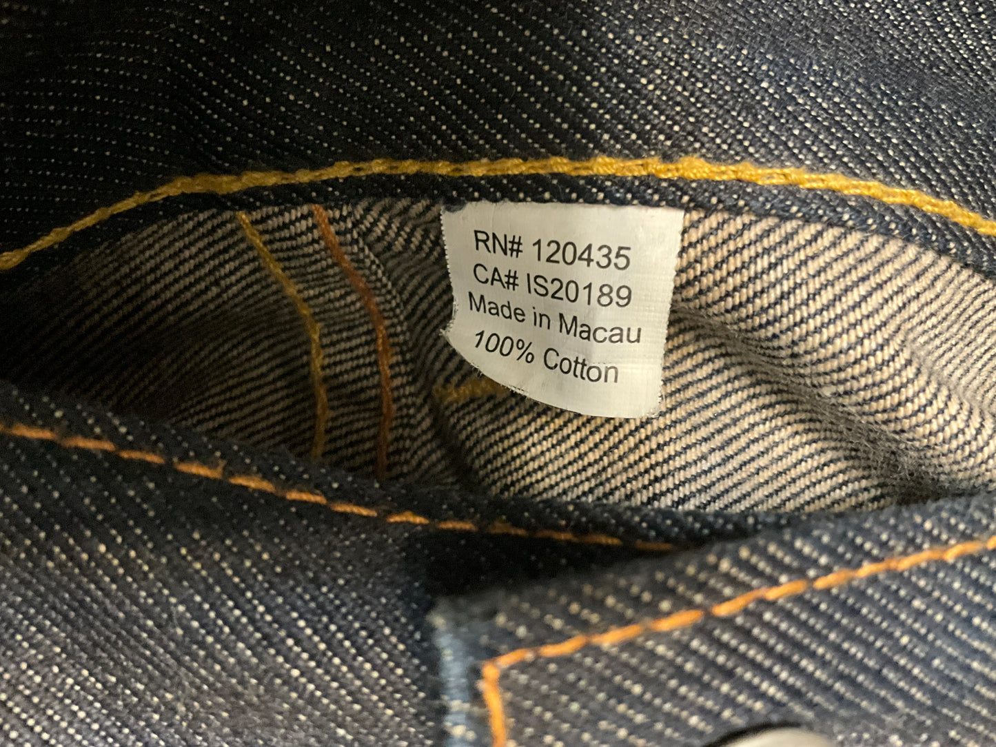 Evisu Seagull Kamome Selvedge Denim Jeans Dark Wash Size 38