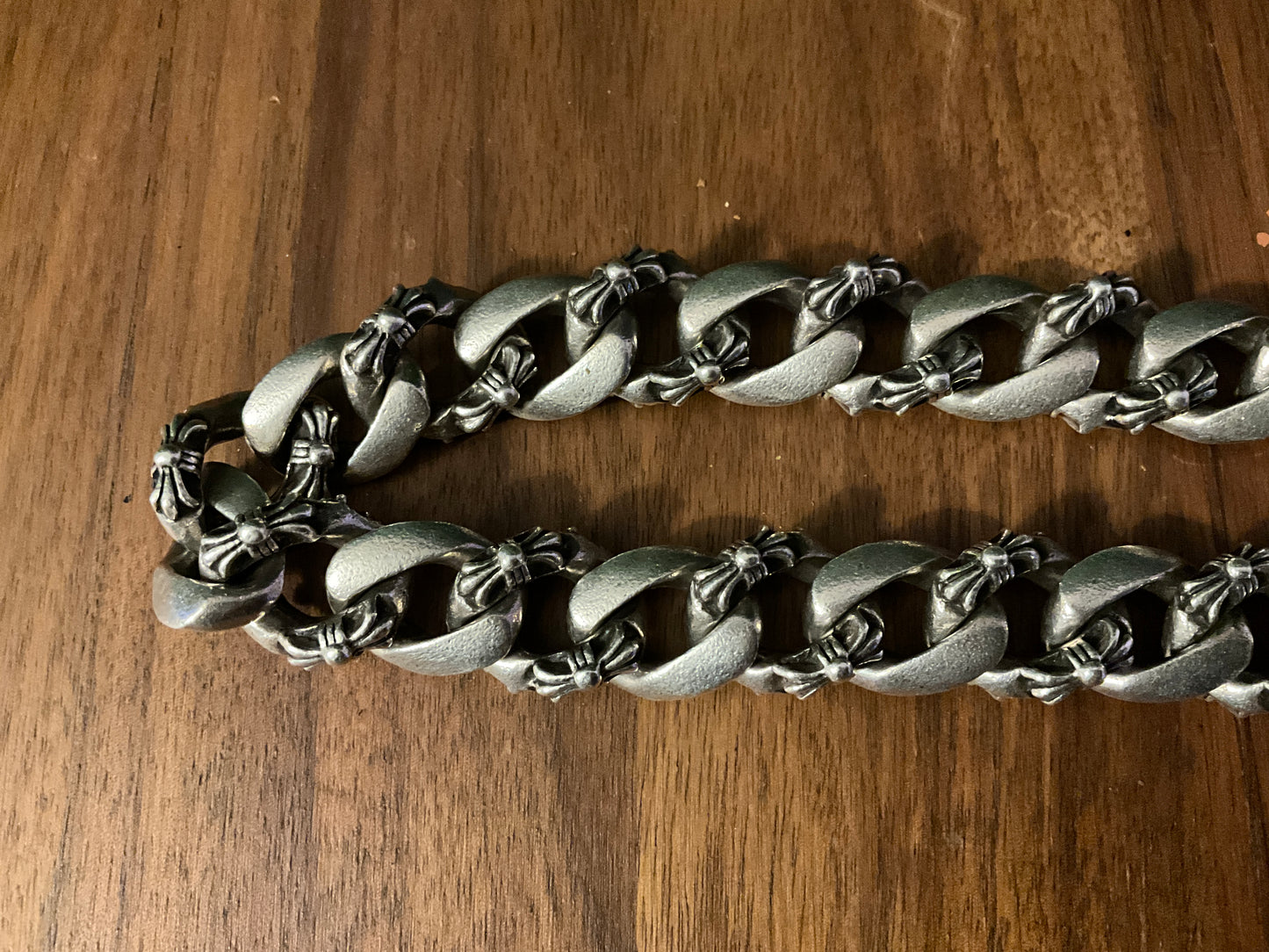 Chrome Hearts Double Lobster Fancy Link Wallet Chain 925 Silver