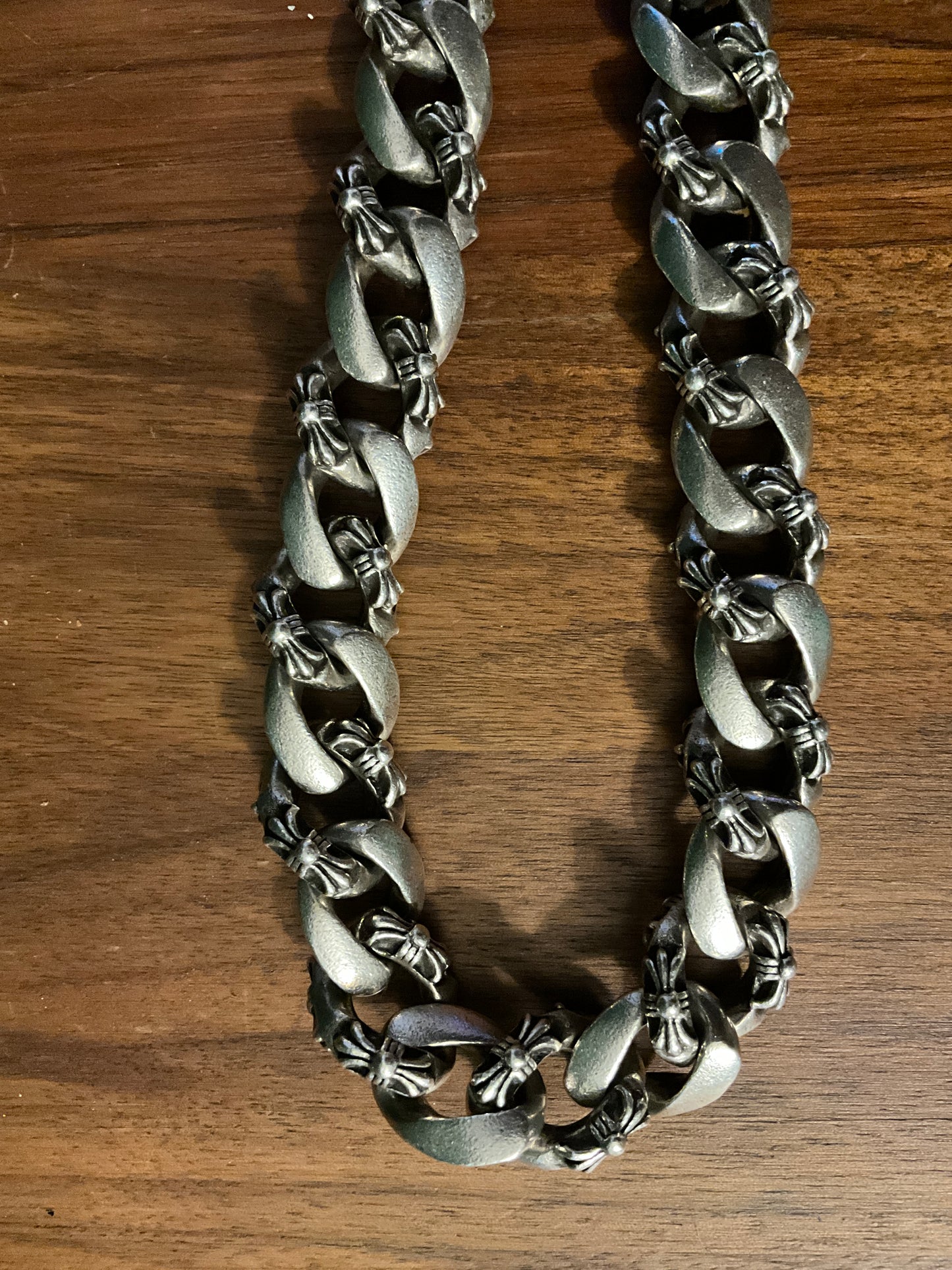 Chrome Hearts Double Lobster Fancy Link Wallet Chain 925 Silver