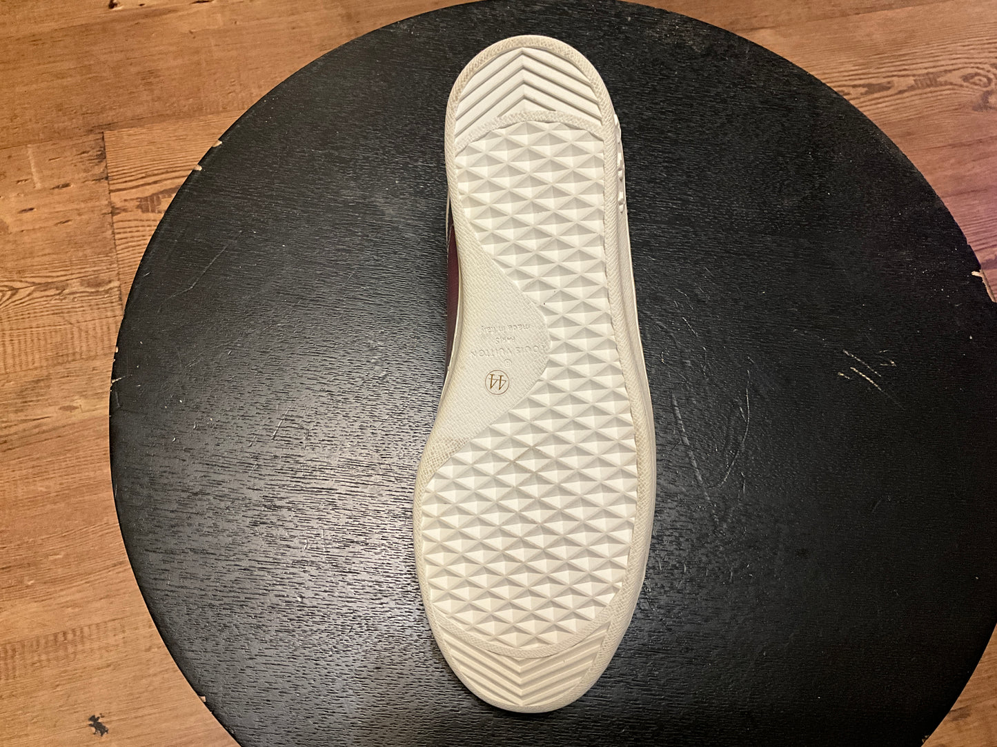 Louis Vuitton Monogram Prism Luxembourg Sneakers White Iridescent Size 11