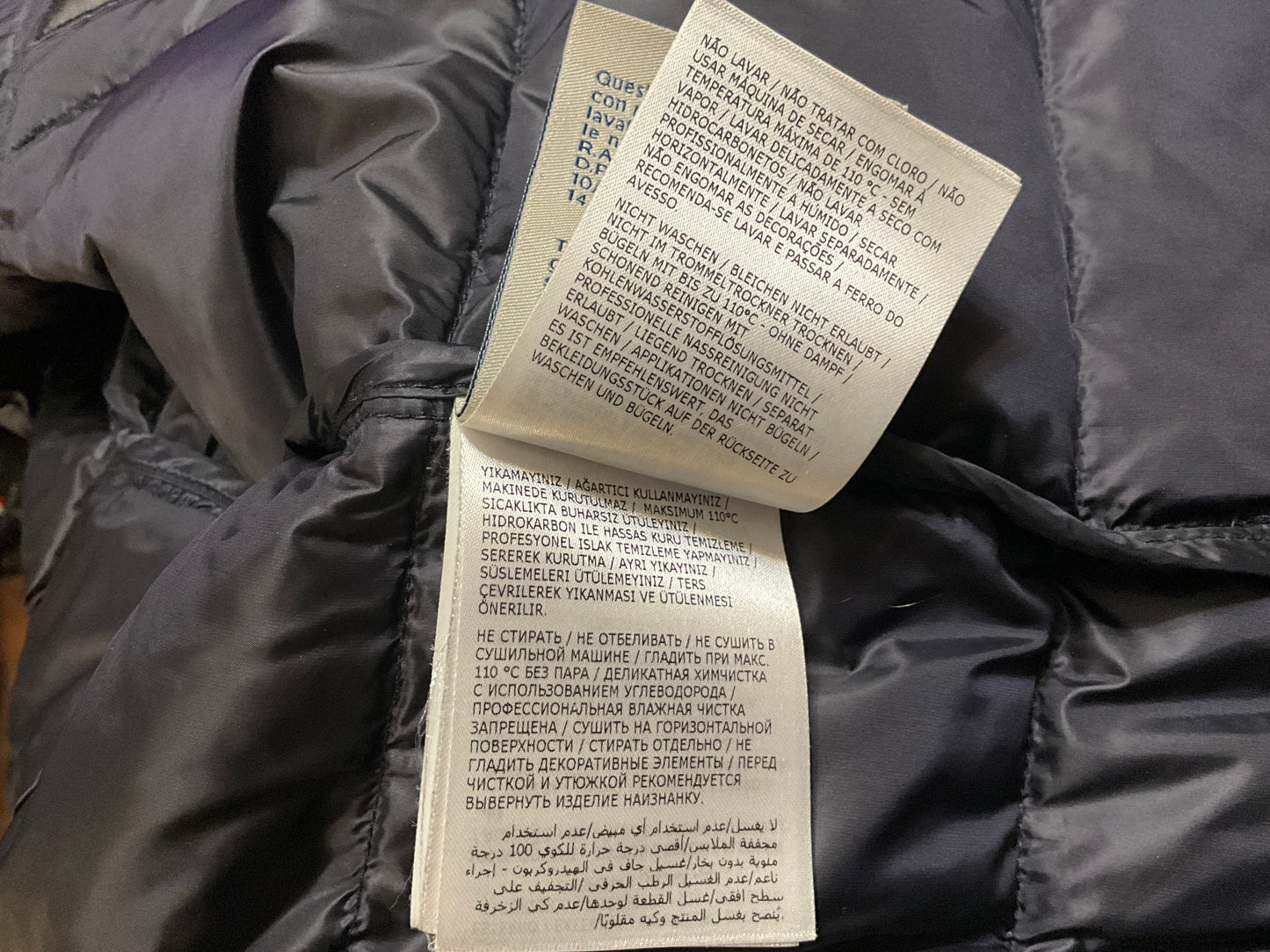 Moncler Genius 7 Fragment Hiroshi Fujiwara Moran Down Flannel Jacket Size 3XL