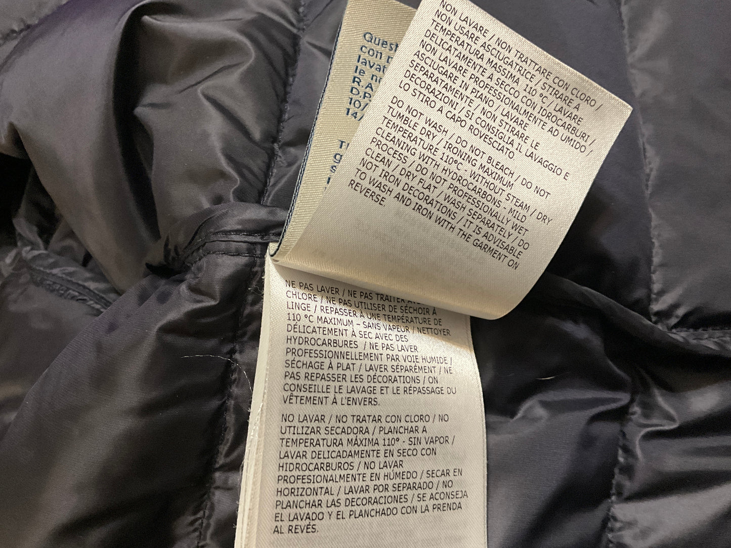 Moncler Genius 7 Fragment Hiroshi Fujiwara Moran Down Flannel Jacket Size 3XL