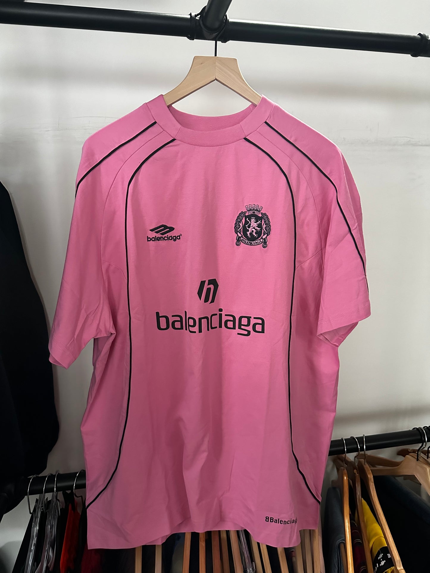 Balenciaga Soccer Jersey Pink (4)