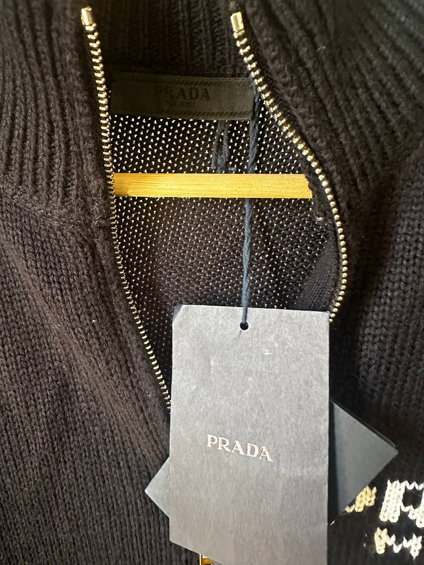 Prada Cashmere/Wool Zip-Up (L)