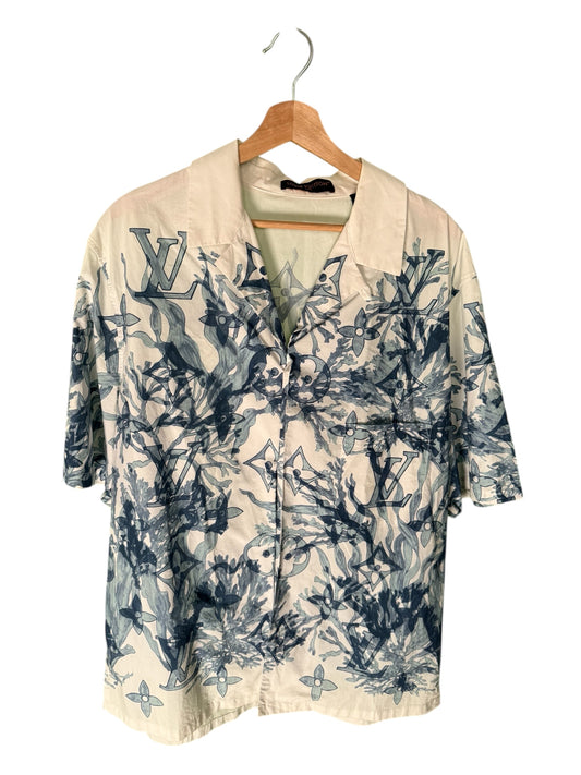 Louis Vuitton ‘Aquagarden’ Monogram Button-Up (L)