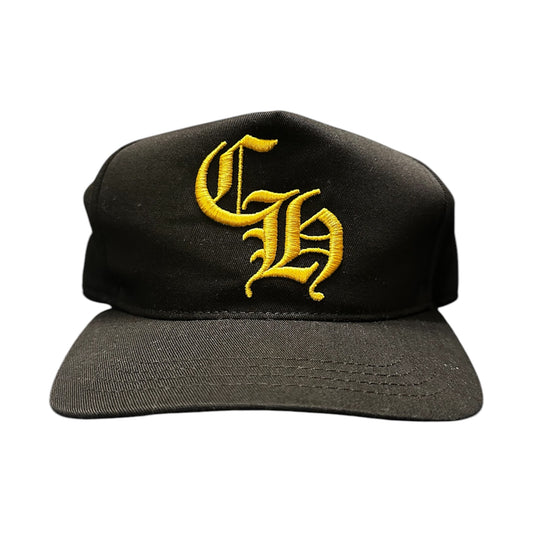 Chrome Hearts Black/Yellow SnapBack Hat (OS)