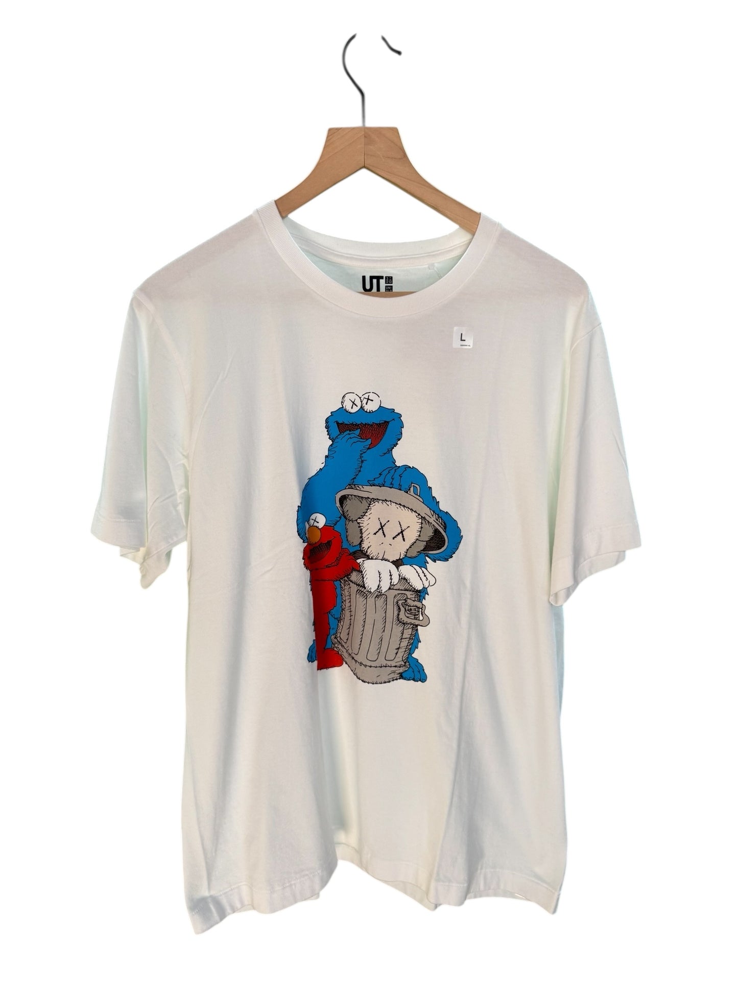KAWS Sesame Street White Tee (L)
