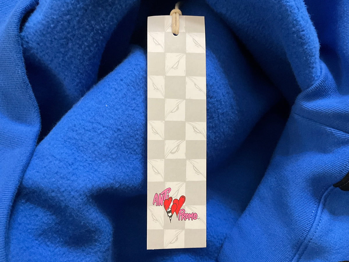 Chrome Hearts x Matty Boy Anti Promo 99 Eyez Hoodie Black Blue Checkered Hoodie L