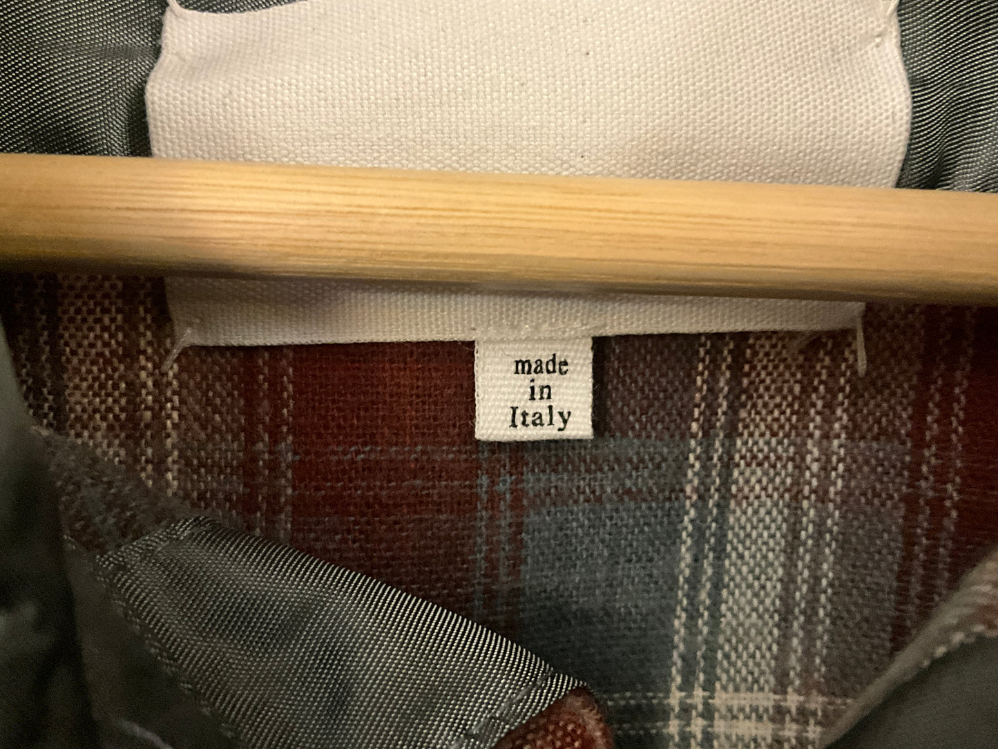 Maison Margiela x Pendleton Checked Wool Shirt Rust Plaid Size XS