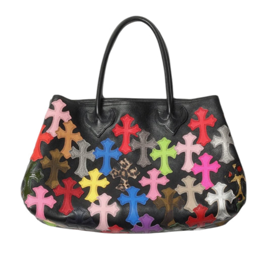 Chrome Hearts All-Over Patch Cross Leather Bag