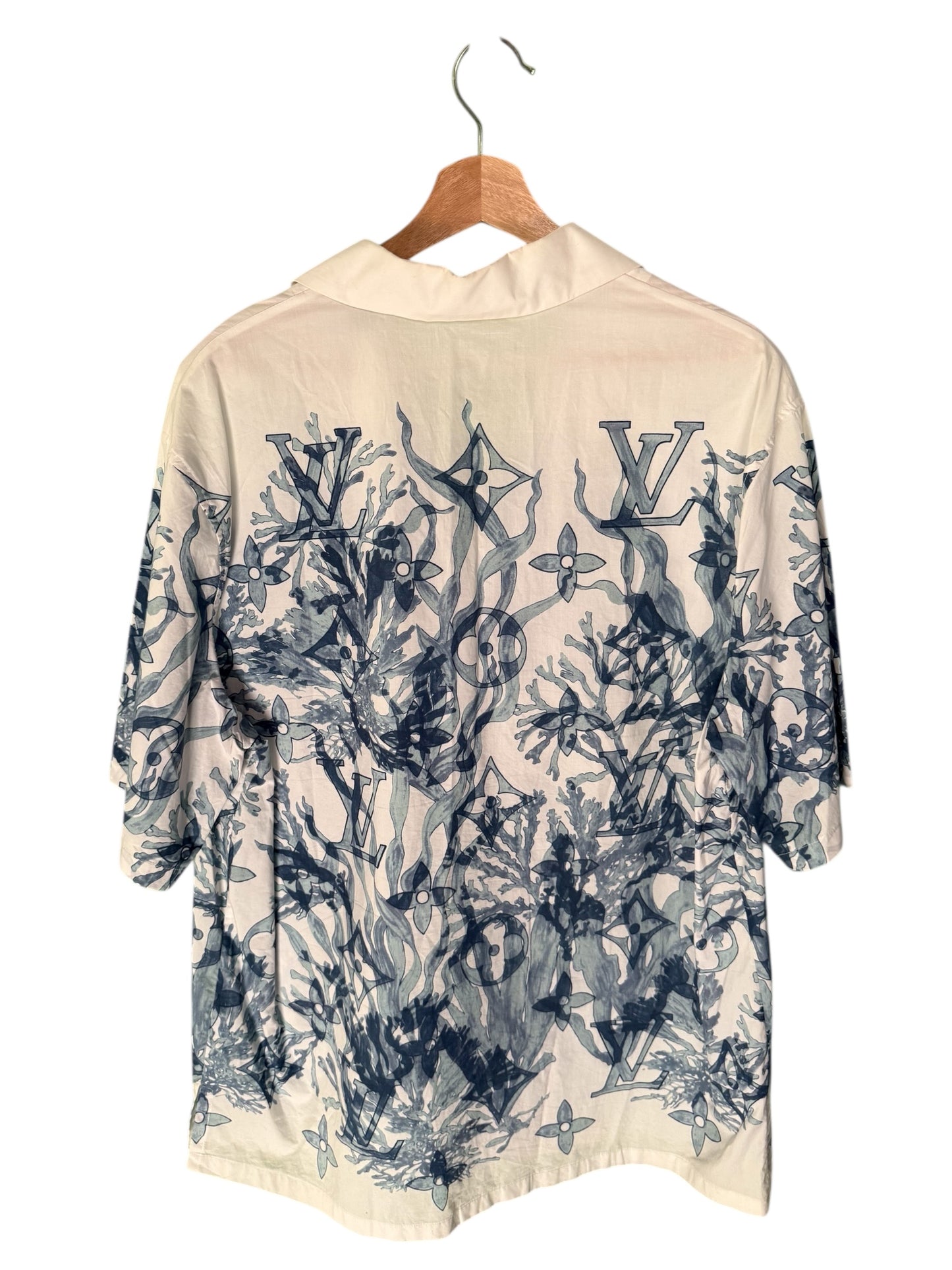 Louis Vuitton ‘Aquagarden’ Monogram Button-Up (L)