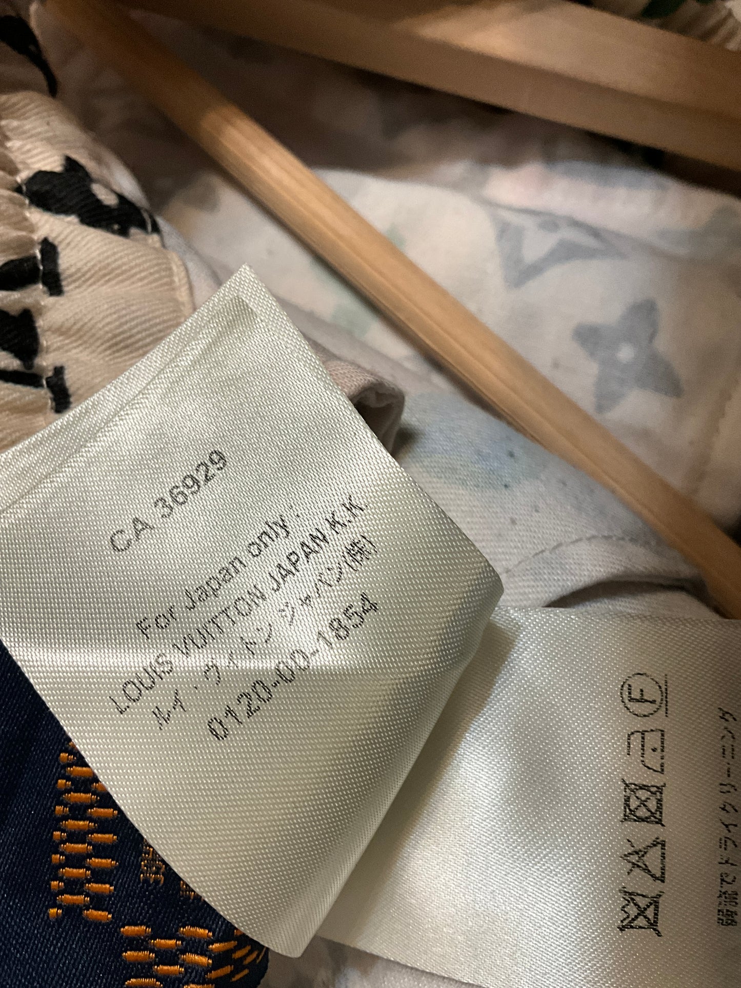 Louis Vuitton x Tyler, the Creator Monogram Printed Silk Shorts Cream Size 50 (US 45)