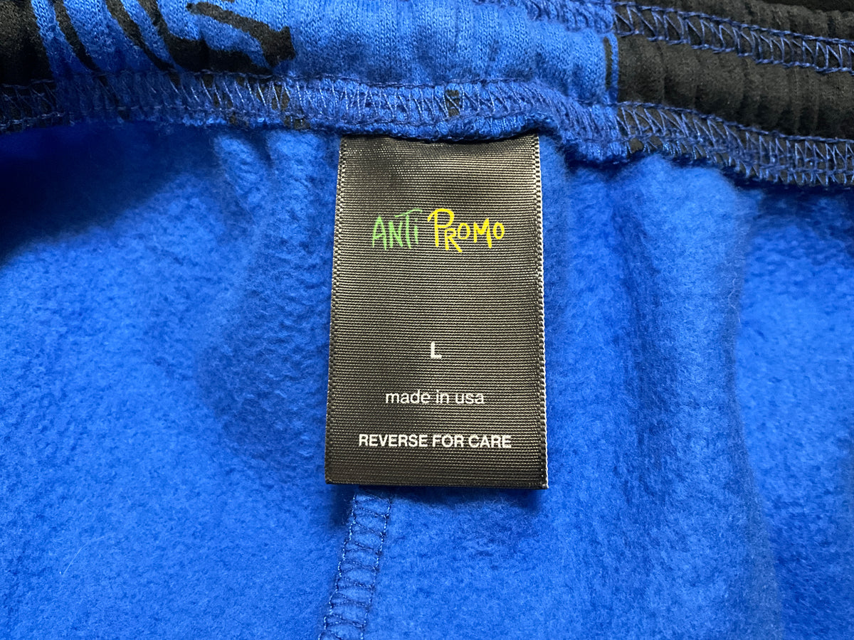 Chrome Hearts x Matty Boy Anti Promo 99 Eyez Sweatpants Black Blue Checkerboard L