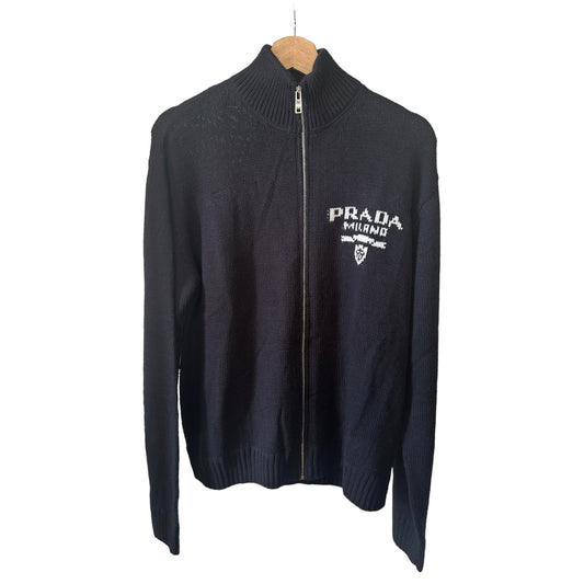 Prada Cashmere/Wool Zip-Up (L)