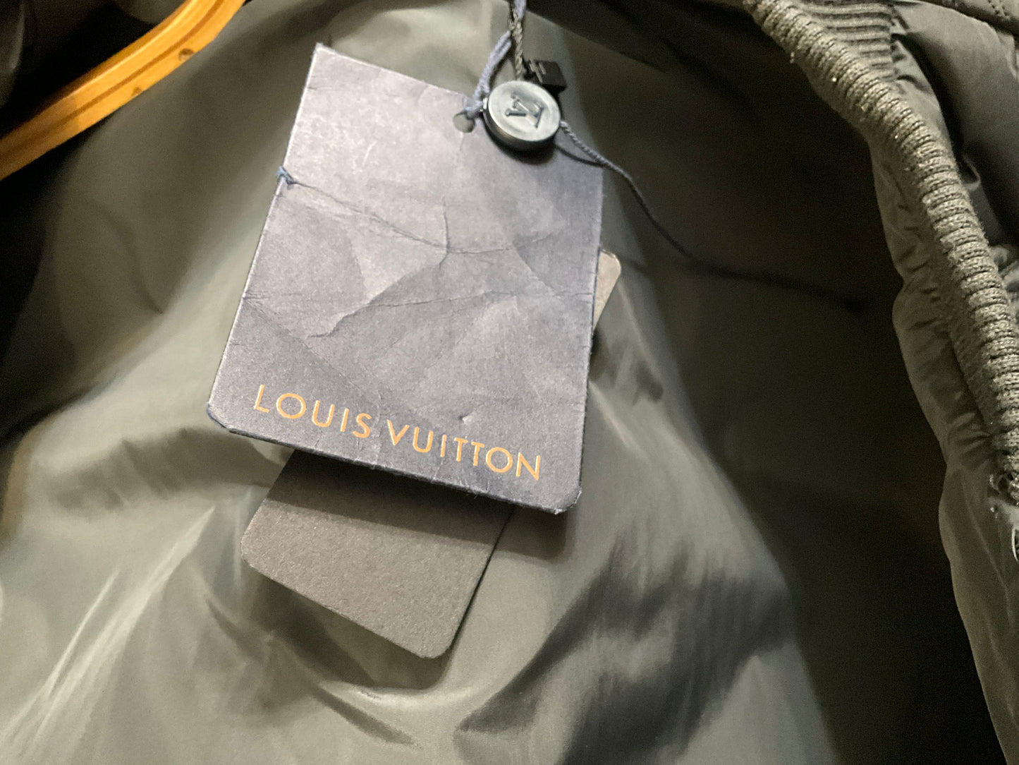 Louis Vuitton Damier Quilted Nylon Gilet Black SS24 Size 52 (XL)