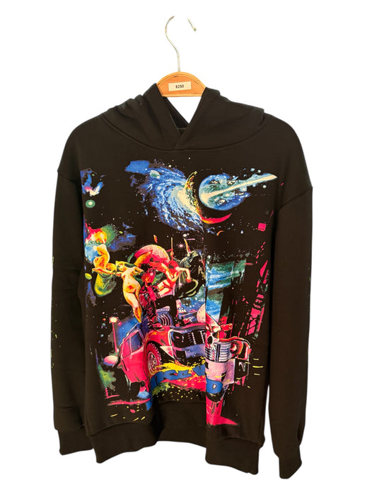 Vlone Juice WRLD Galaxy Blue Hoodie (S)