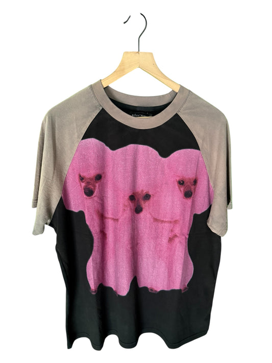 Vincent Corp Pink Poodle Raglan Tee (XL)