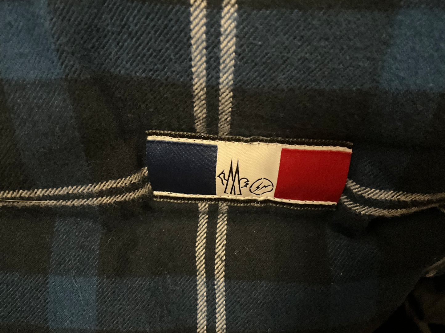 Moncler Genius 7 Fragment Hiroshi Fujiwara Moran Down Flannel Jacket Size 3XL