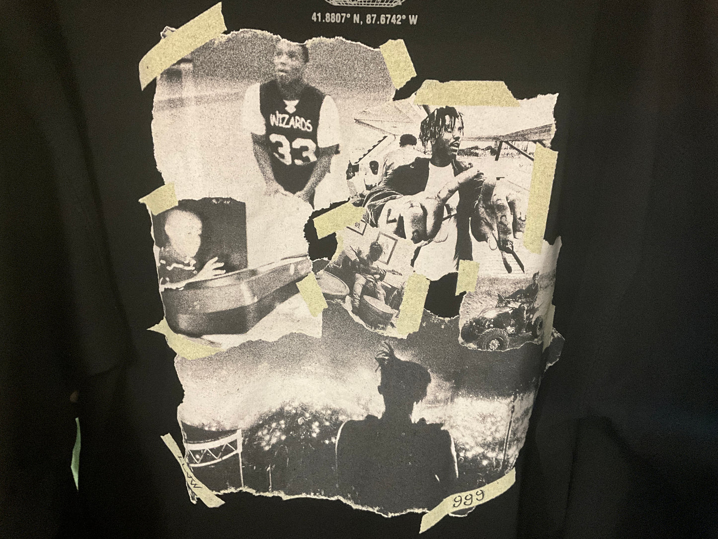 Juice WRLD Day 2021 Event Hoodie Black United Center Chicago Globe Graphic Size XL