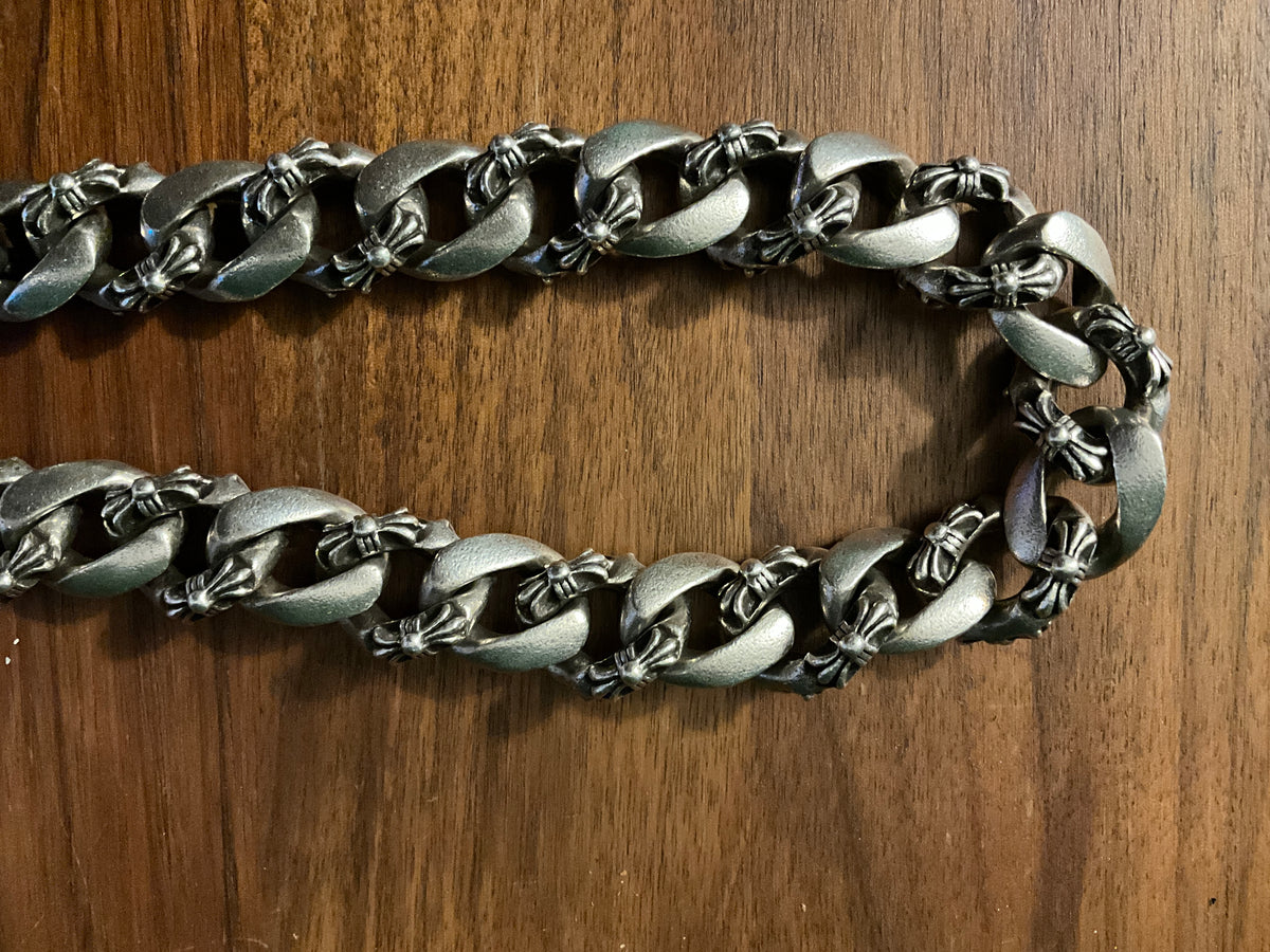 Chrome Hearts Double Lobster Fancy Link Wallet Chain .925 Silver