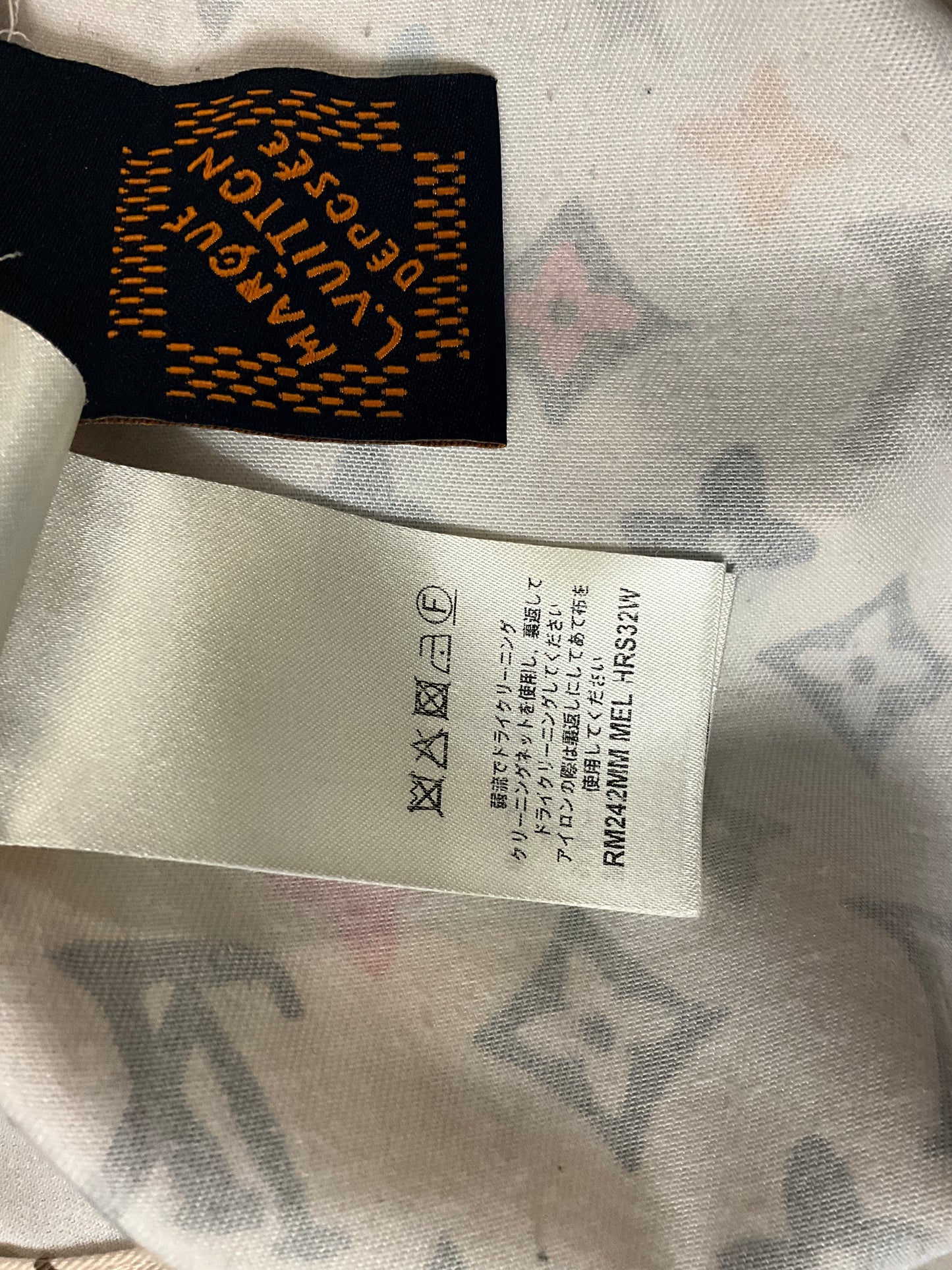 Louis Vuitton x Tyler, the Creator Craggy Monogram Silk Shirt Cream Size XL