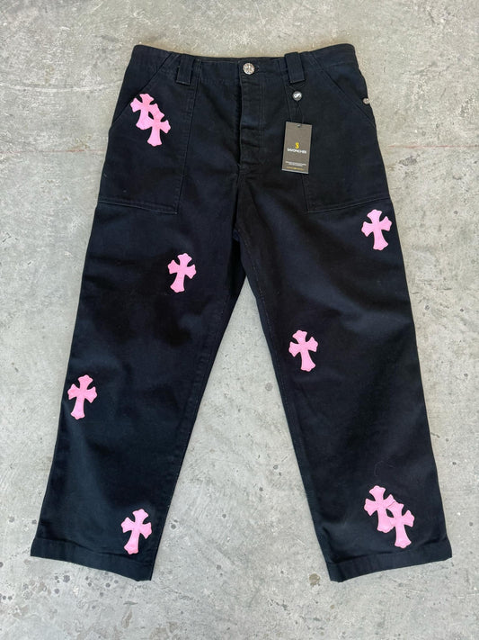 Chrome Hearts Pink Patch Jeans