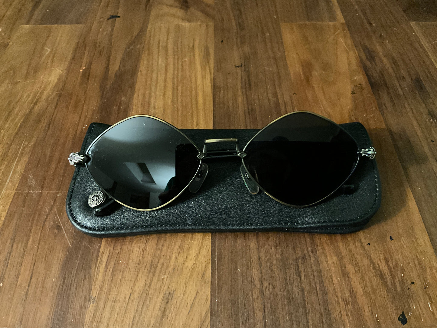 Chrome Hearts Diamond Dog Sunglasses 925 Silver Rhomboid Frame