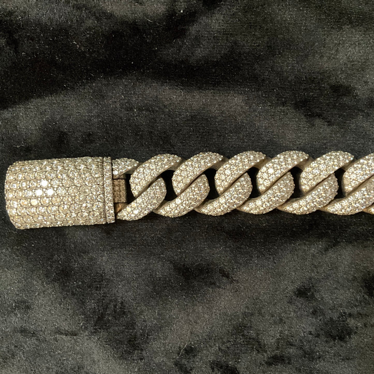 14K Gold Iced Out Miami Cuban Link Bracelet 2.272 CT Diamond Box Clasp Luxury Jewelry