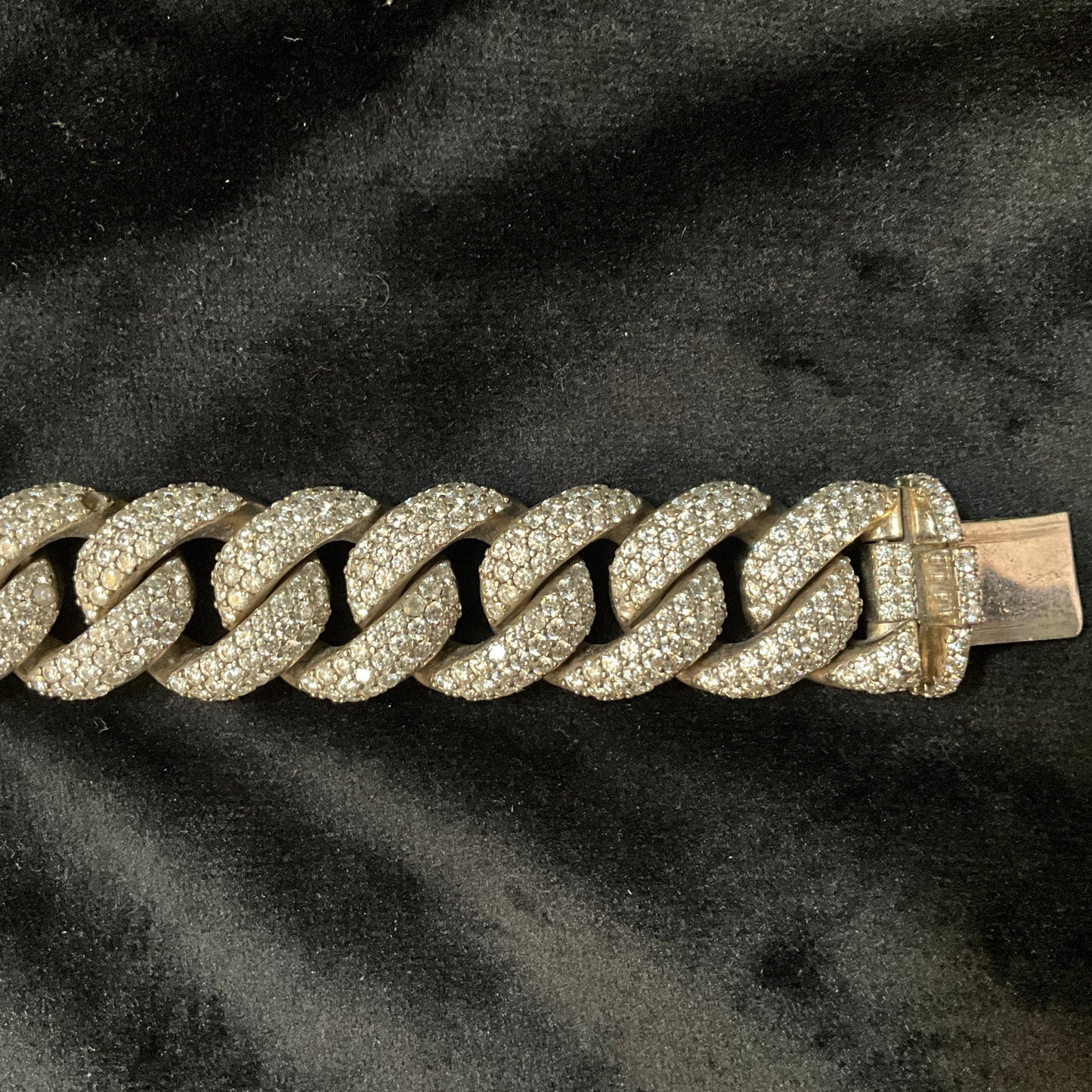 14K Gold Iced Out Miami Cuban Link Bracelet 2.272 CT Diamond Box Clasp Luxury Jewelry