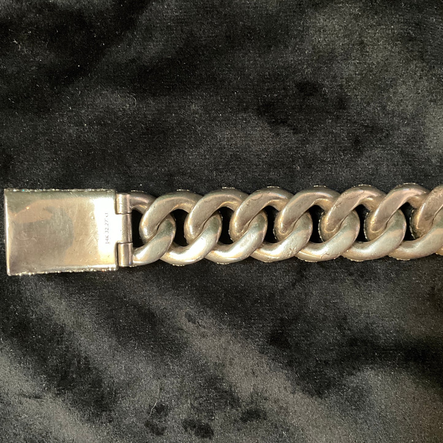 14K Gold Iced Out Miami Cuban Link Bracelet 2.272 CT Diamond Box Clasp Luxury Jewelry