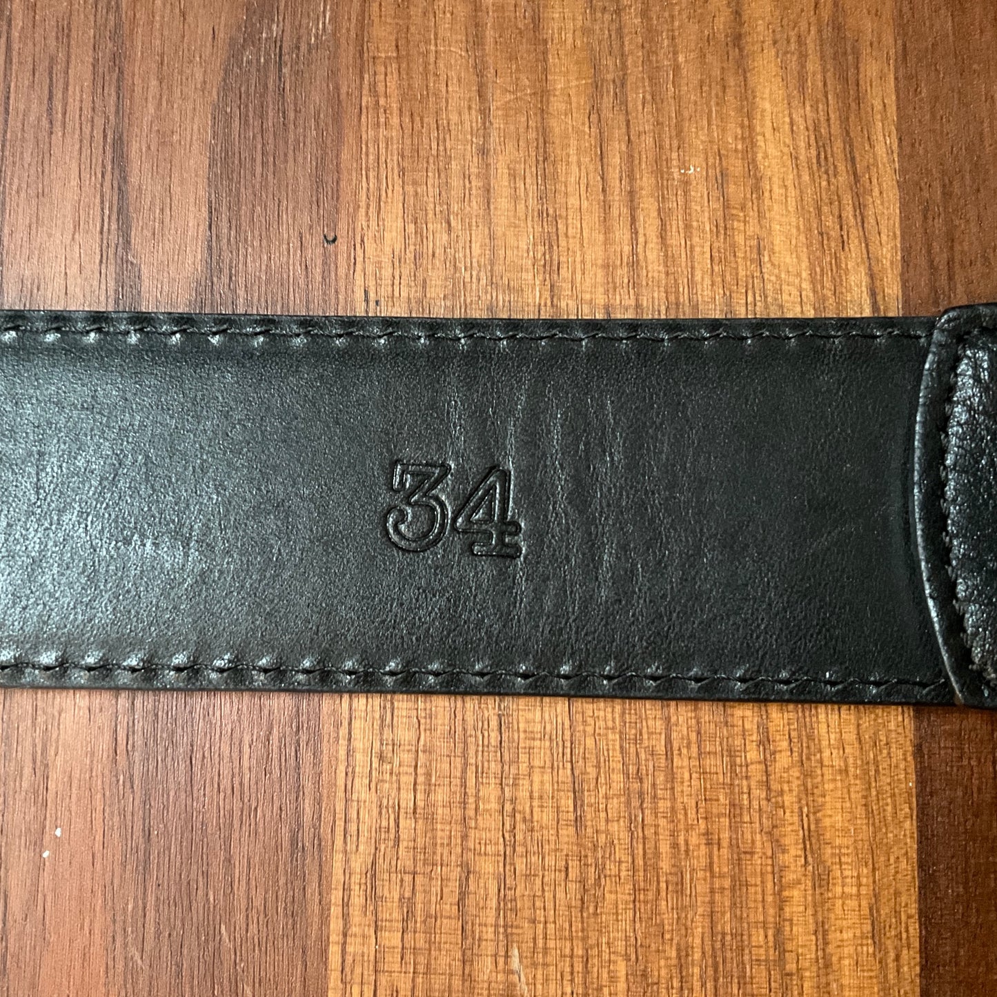 Chrome Hearts Oval Cross Belt Black Leather Sterling Silver Buckle Designer Luxury Belt