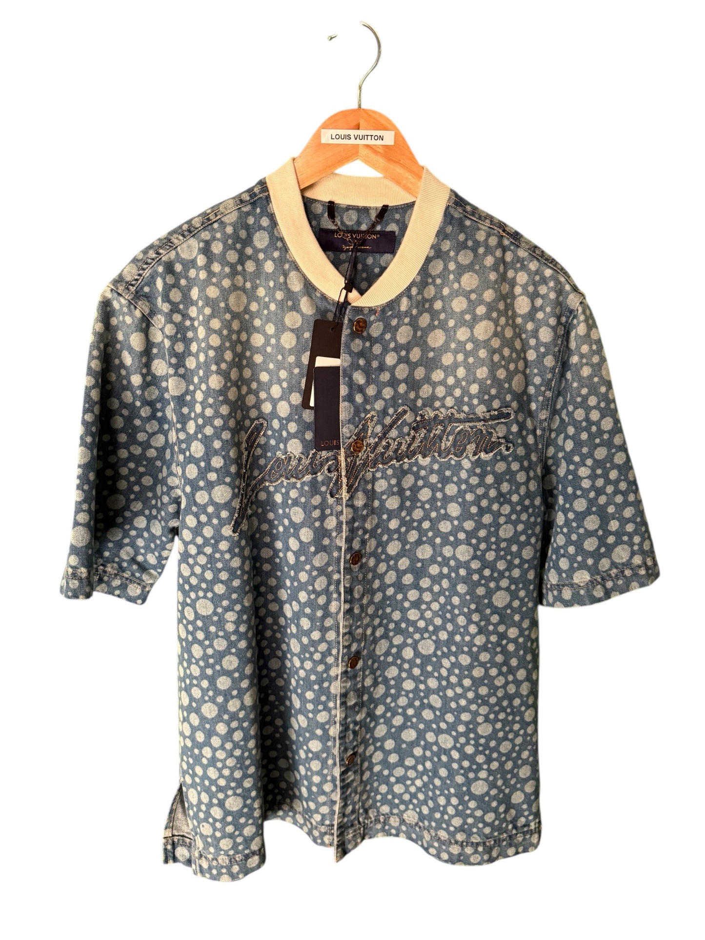 Louis Vuitton Infinity Dot Denim Button-Up (L)