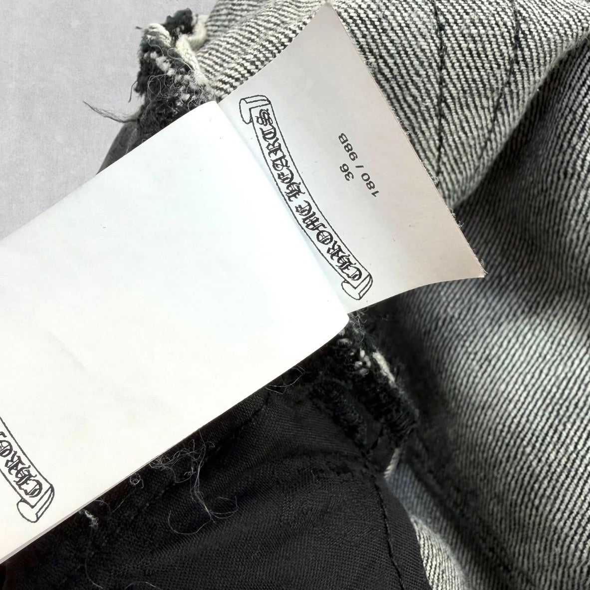 Chrome Hearts Leather Star Patch Jeans