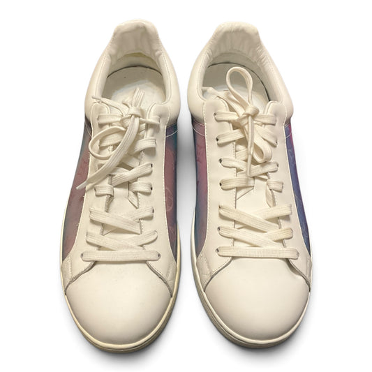 Louis Vuitton Monogram Prism Luxembourg Sneakers White Iridescent Size 11