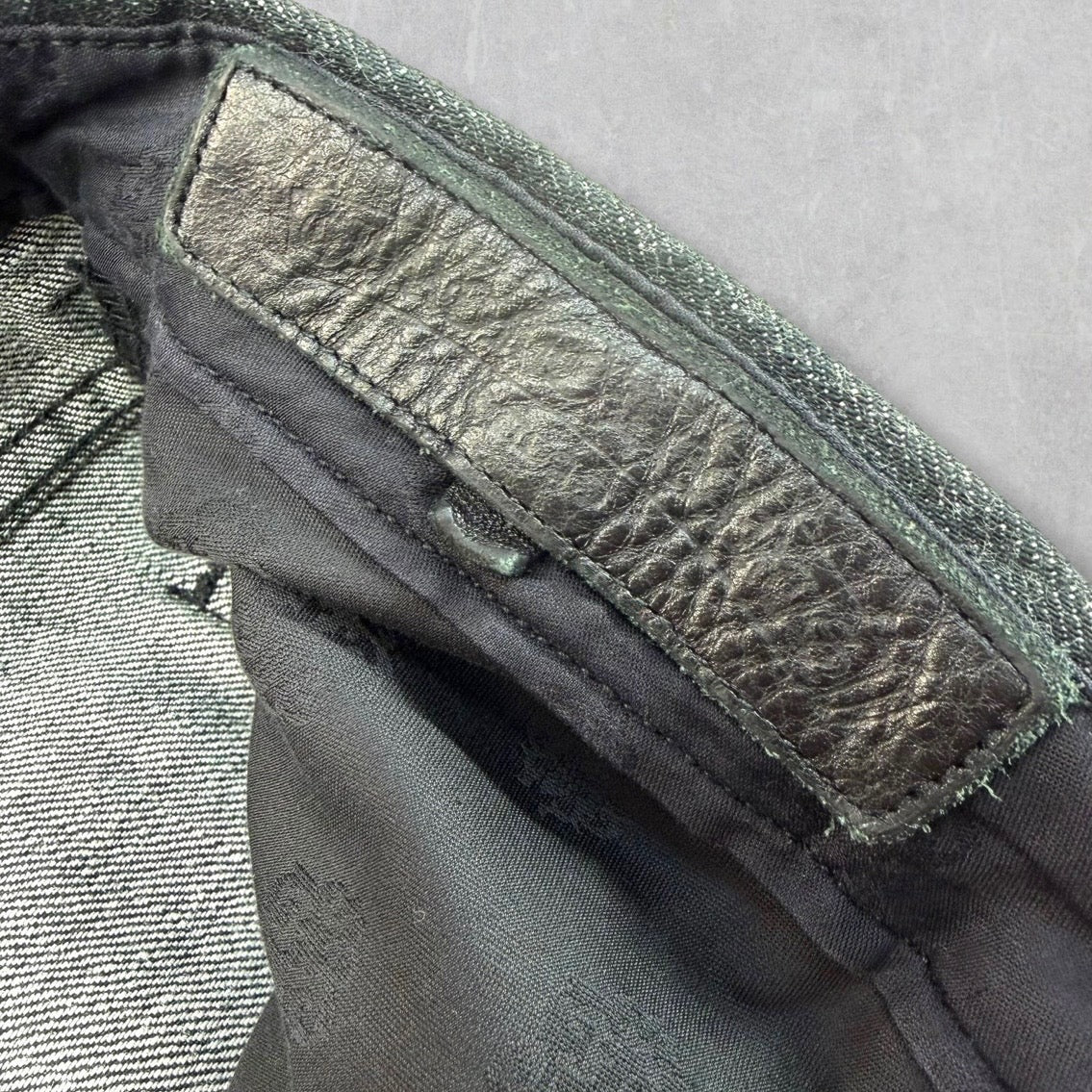 Chrome Hearts Leather Star Patch Jeans