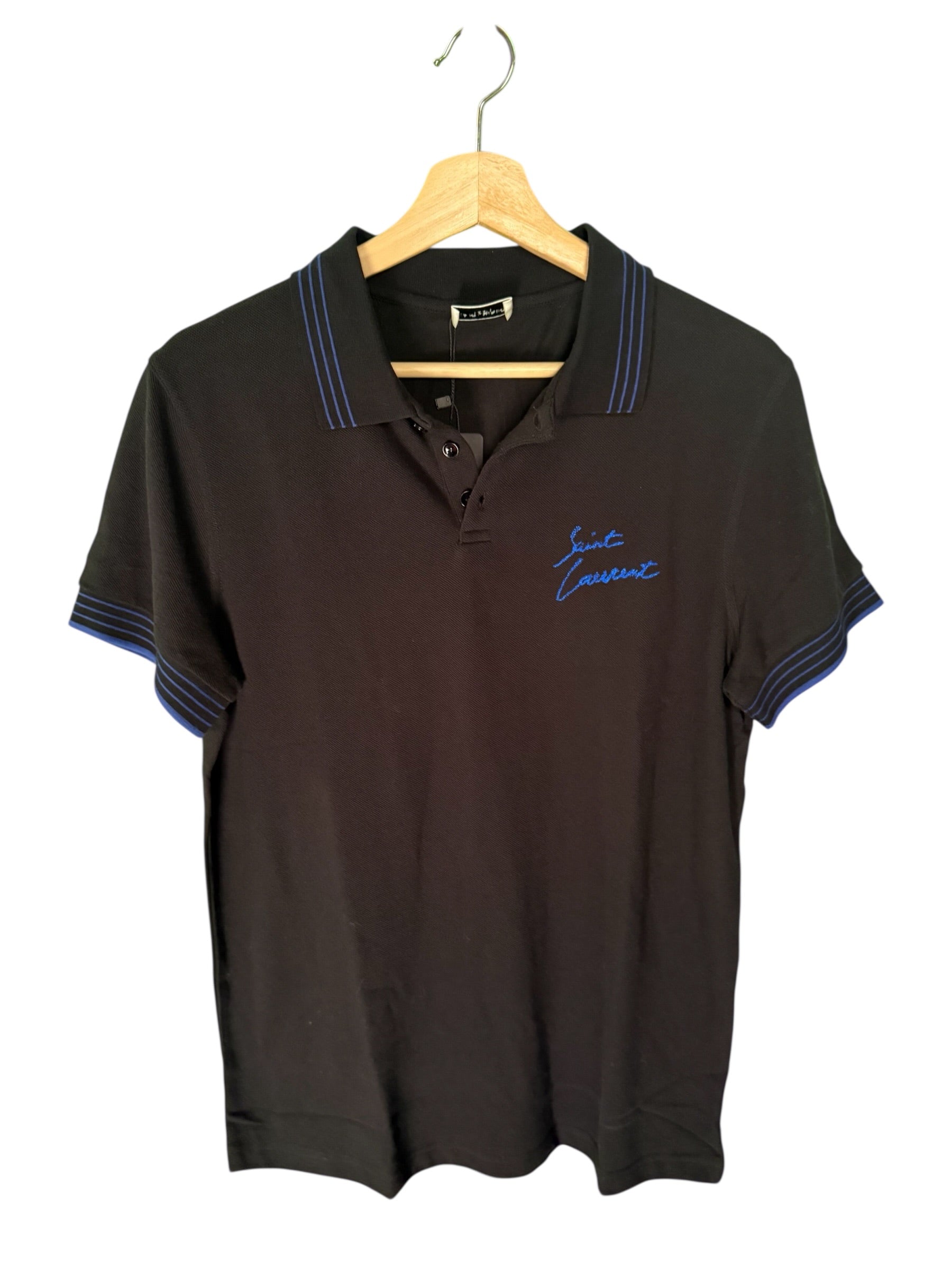 Saint Laurent Signature Script Polo (L) – Arch Rivals Studios Seattle