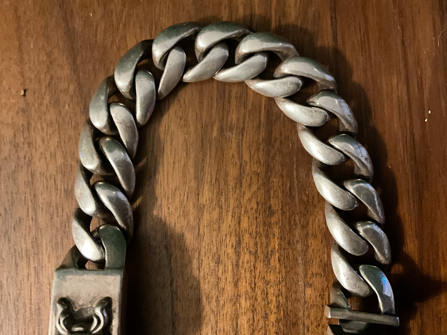 Chrome Hearts Dagger ID Bracelet 925 Sterling Silver Cuban Link