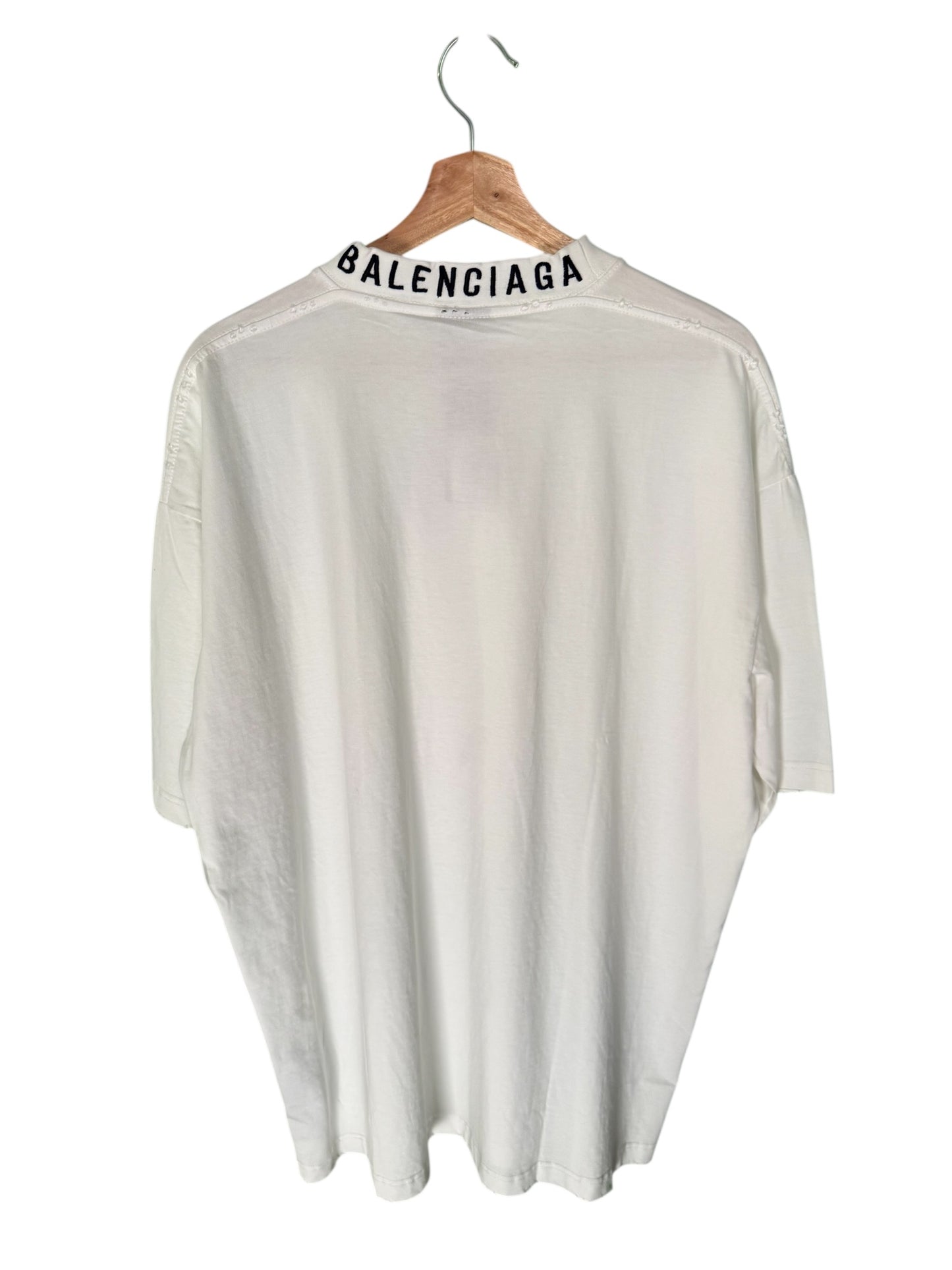 Balenciaga Neck Embroidery Tee (3)