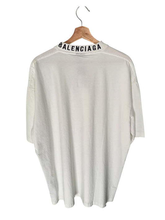 Balenciaga Neck Embroidery Tee (3)
