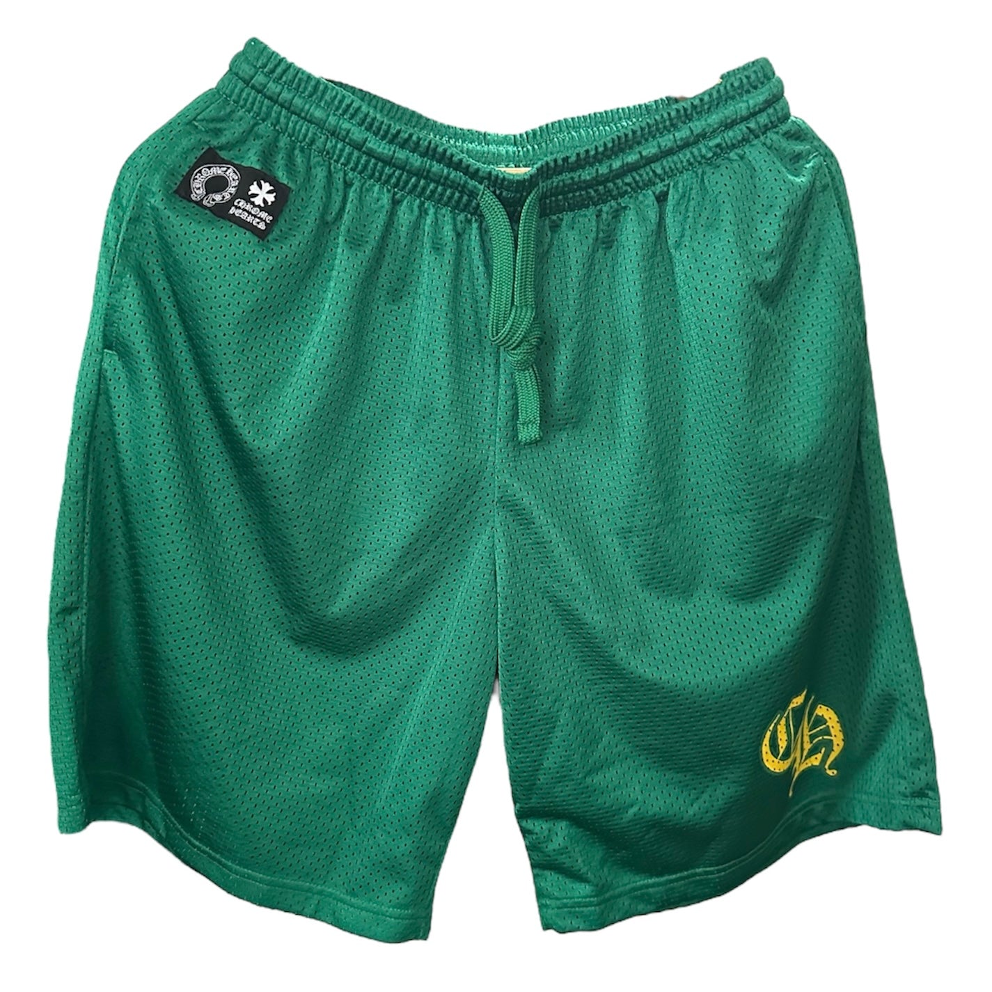 Chrome Hearts Mesh Shorts Green/Yellow (L)