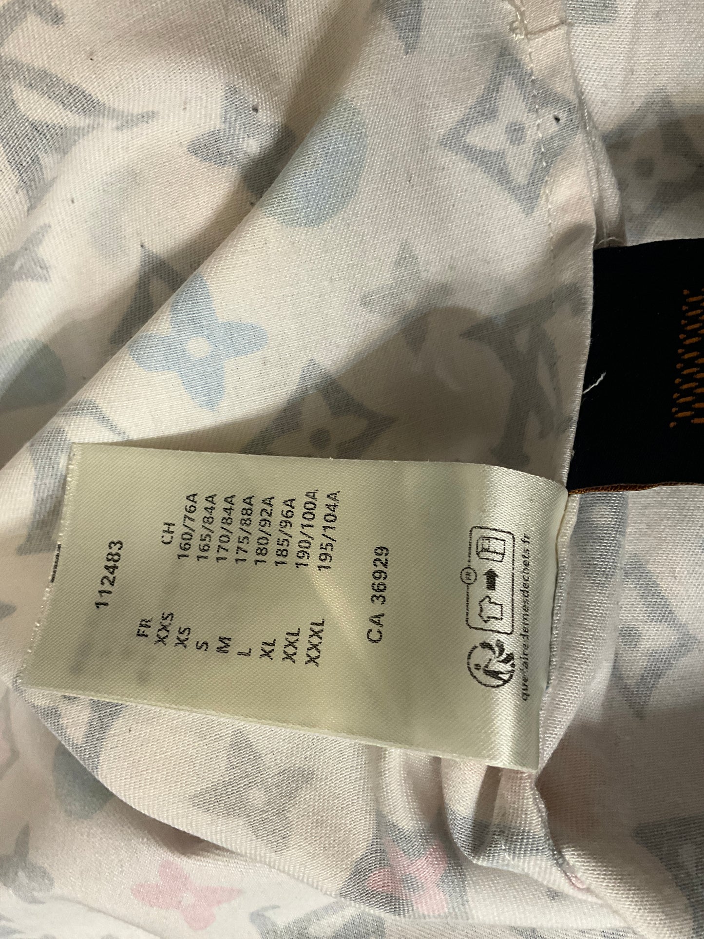 Louis Vuitton x Tyler, the Creator Craggy Monogram Silk Shirt Cream Size XL