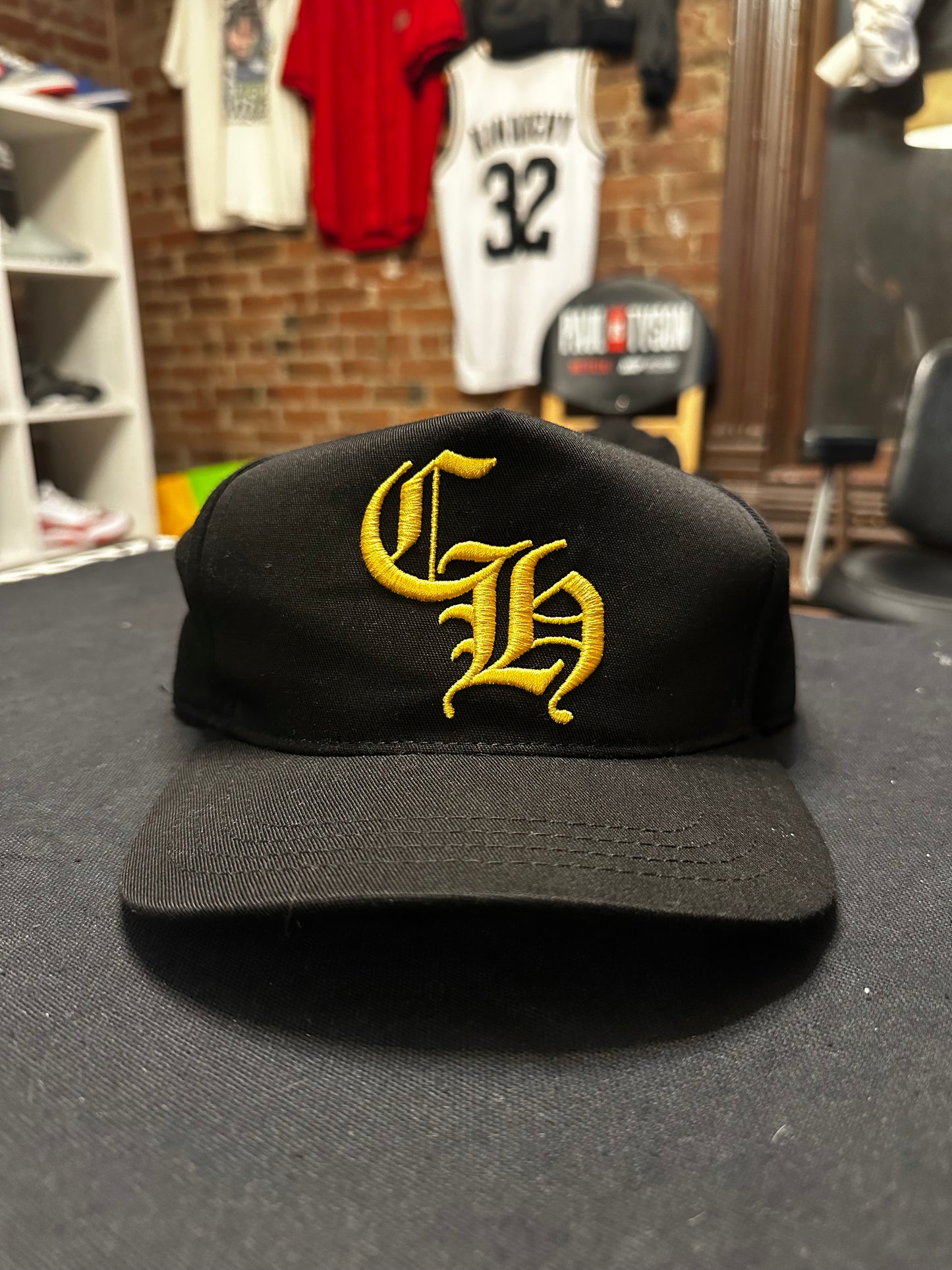 Chrome Hearts Black/Yellow SnapBack Hat (OS)