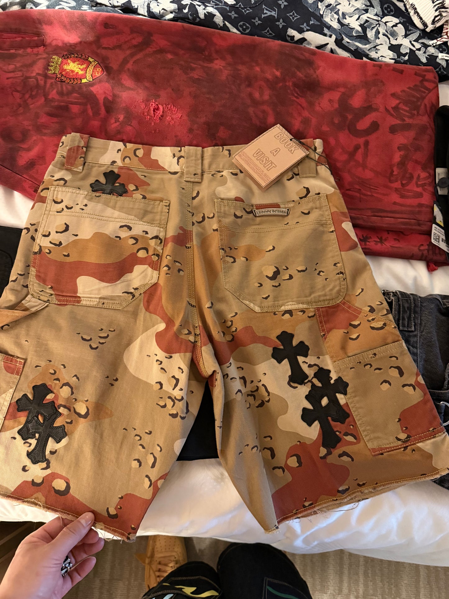 Chrome Hearts Sex Camo Shorts