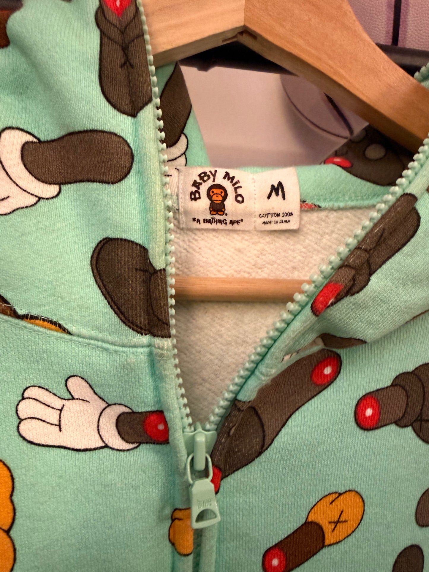 KAWS x BAPE Milo Companion Zip-Up Hoodie (M)