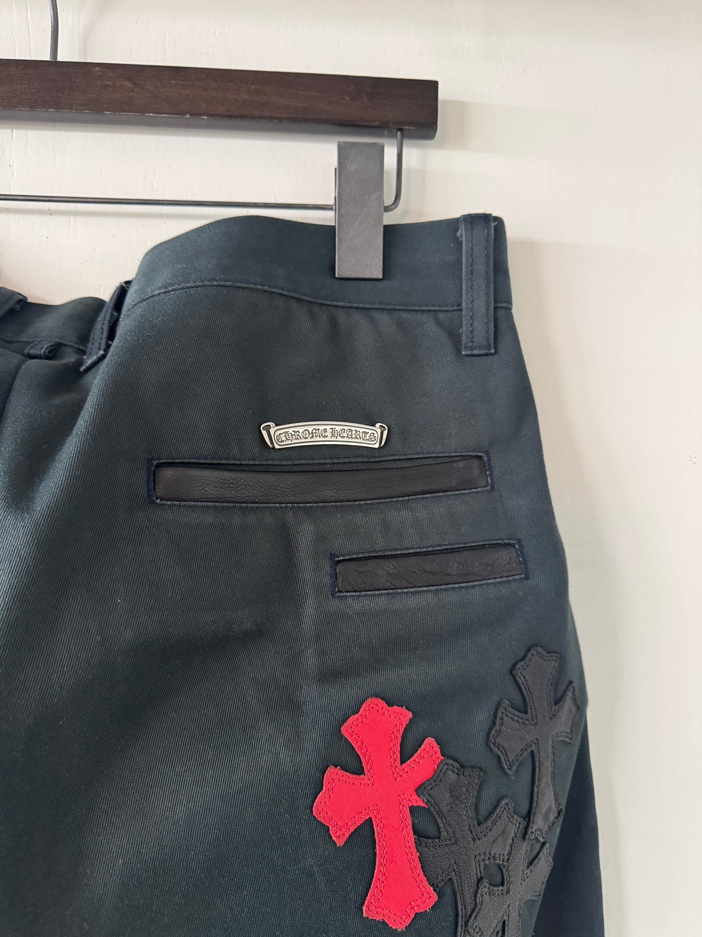 Chrome Hearts Red/Blue Patch Jeans