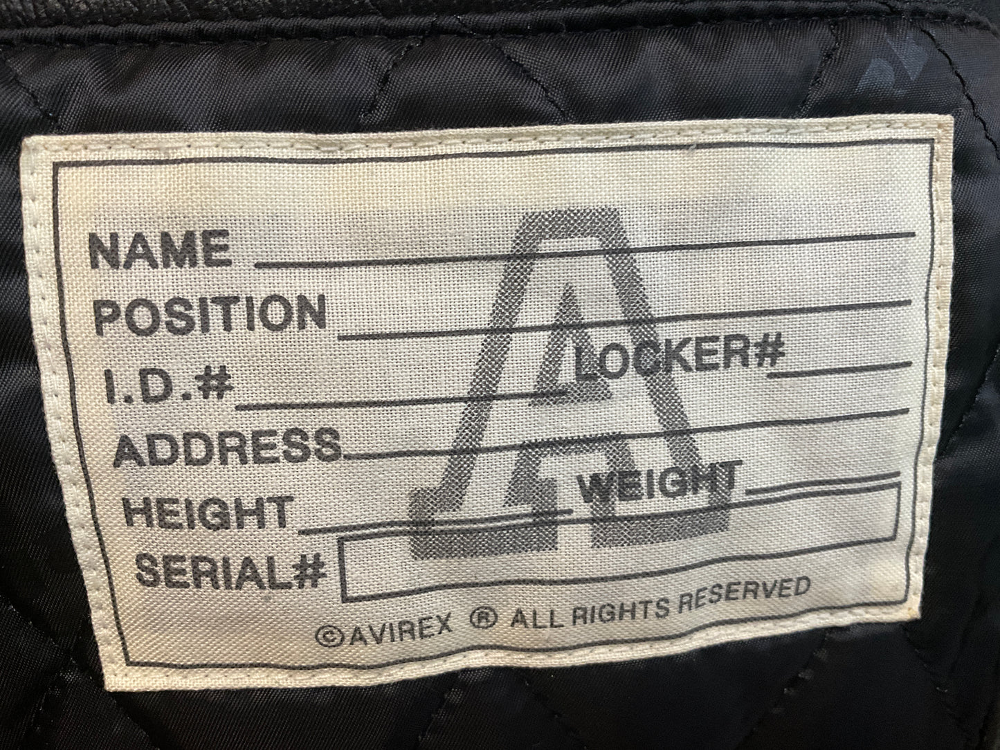 Avirex Northwest Wild Bears Leather Varsity Jacket Vintage 2XL