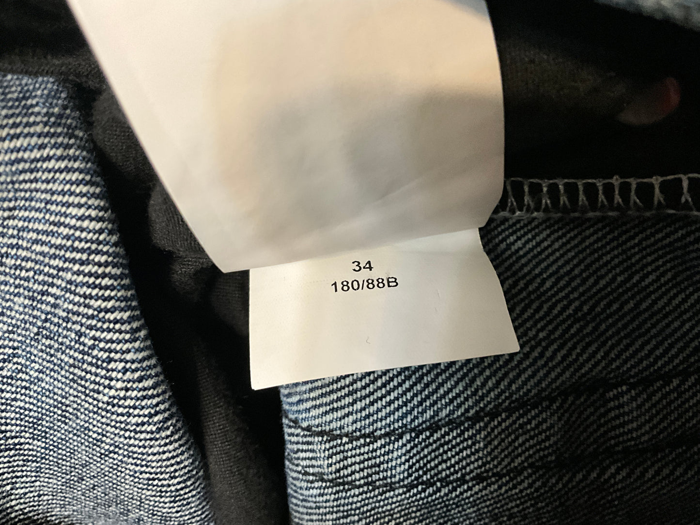 Chrome Hearts Style Cross Fleur Patch Denim Jeans Medium Wash Size 34