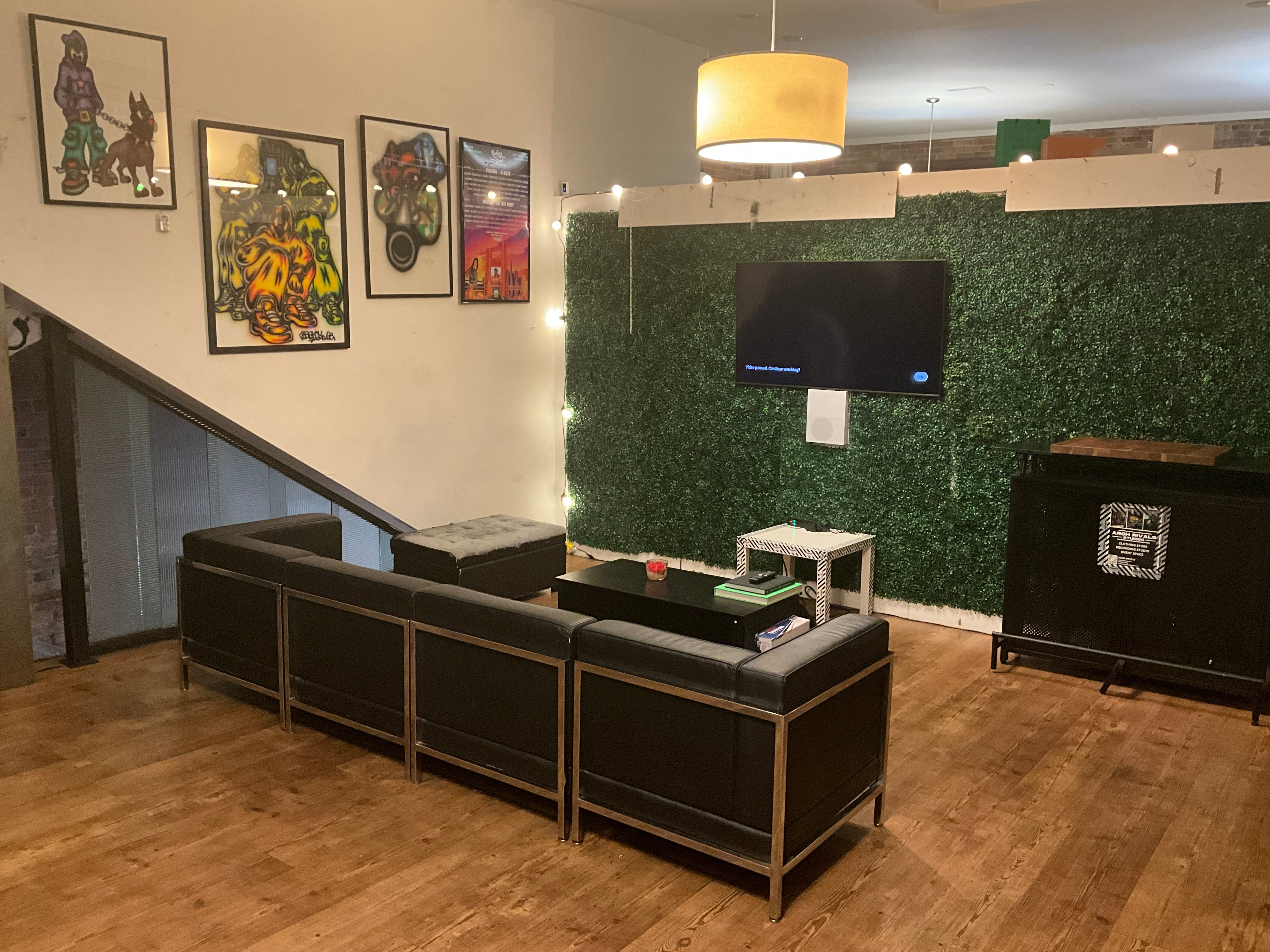 intimate lounge area