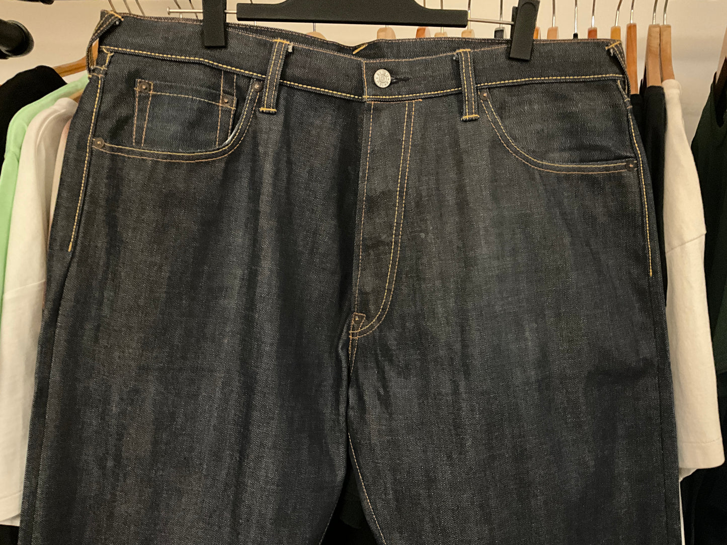 Evisu Samurai Embroidered Daicock Selvedge Denim Jeans Size 38