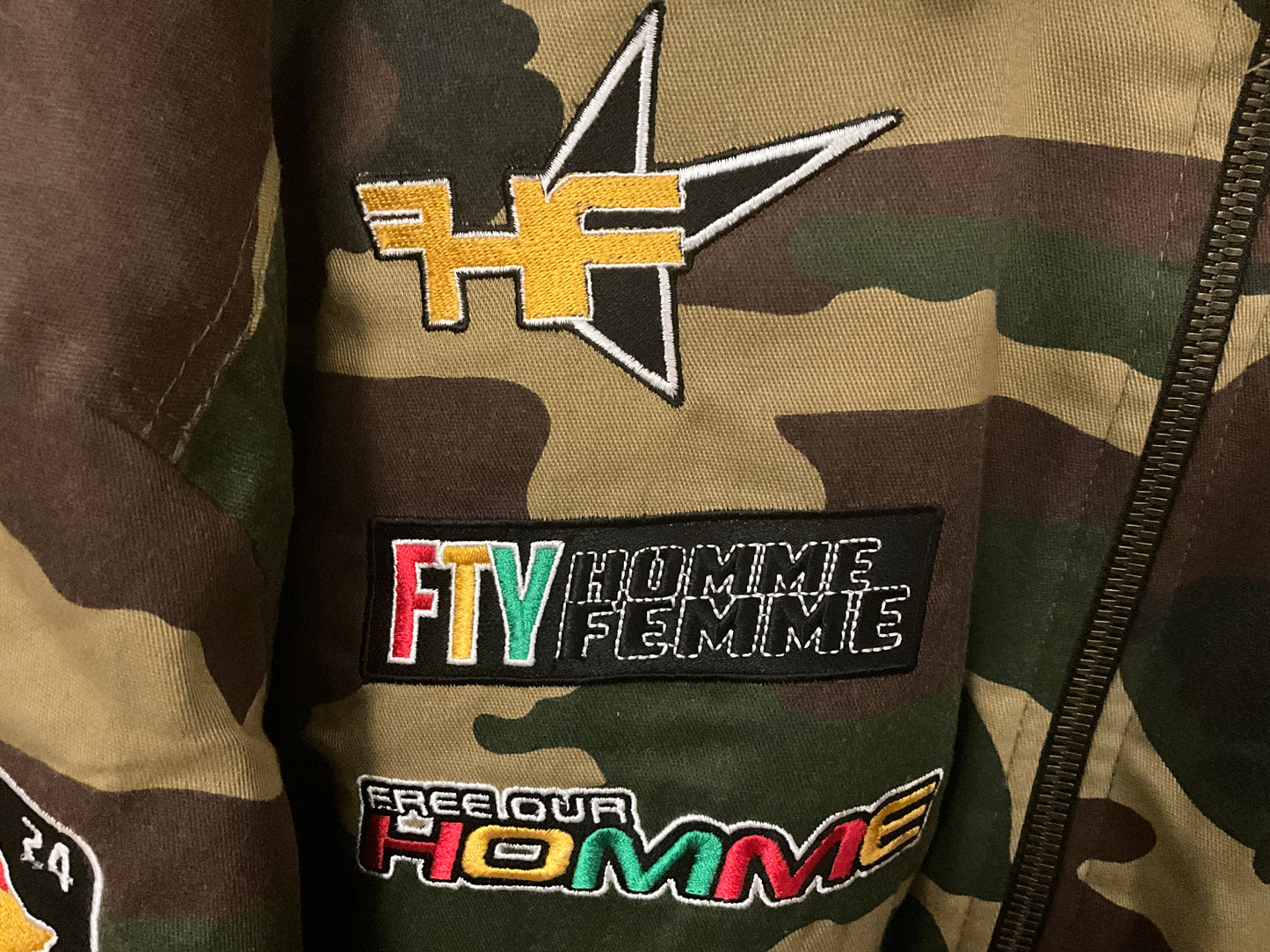Free The Youth x Homme Femme Limited Edition Bomber Jacket Streetwear Collaboration Size L